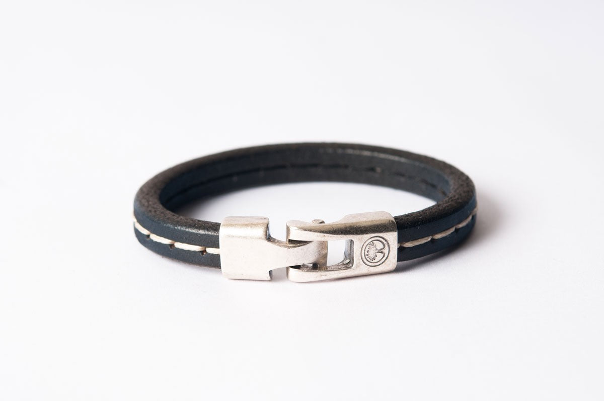 Bracelet cuir homme - TORO - Noir