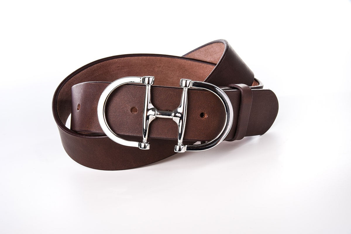 CEINTURE BOUCLE MORS - Marron