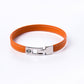 Bracelet cuir homme - DISTINGUE - Orange