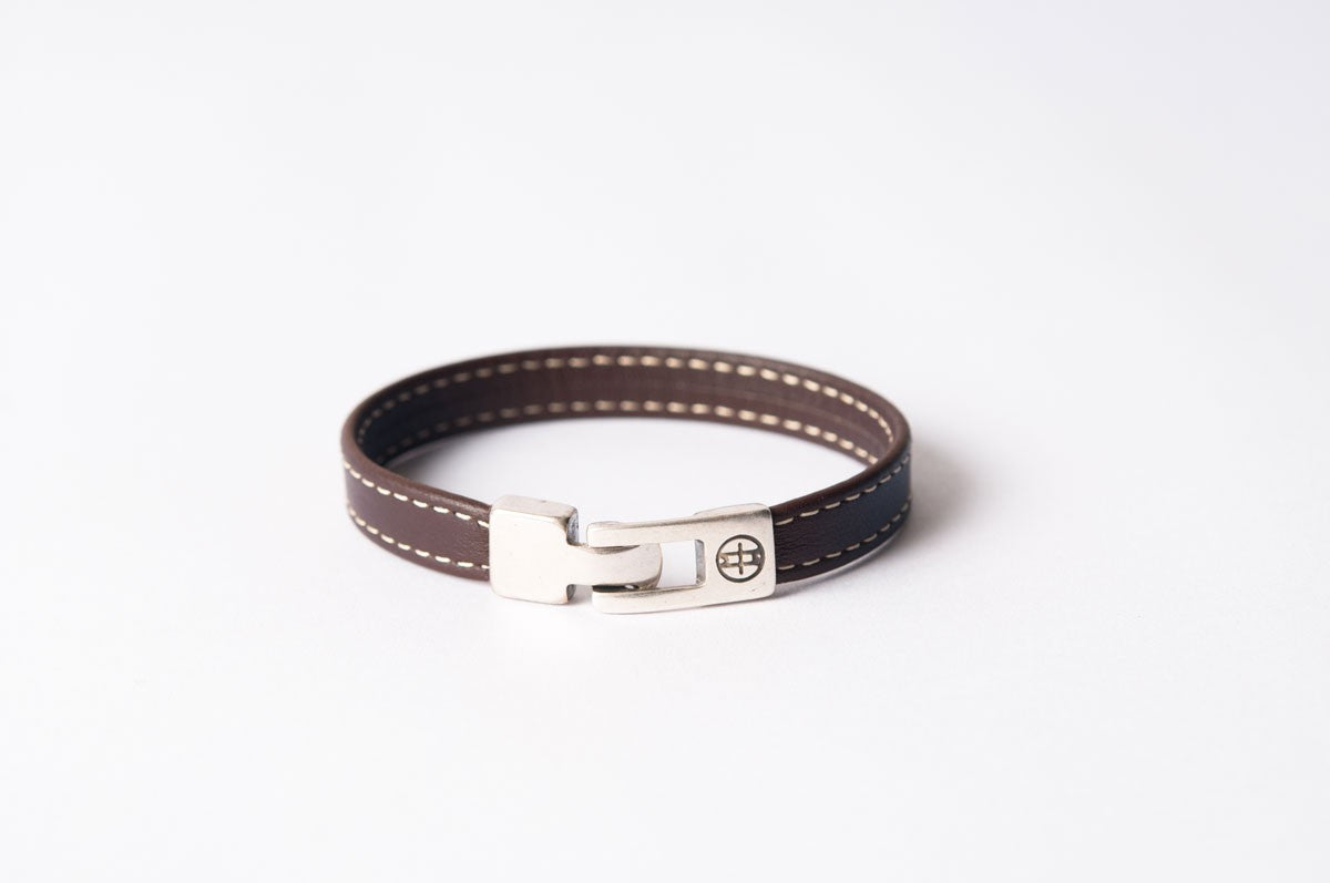 Bracelet cuir femme -SELLIER - Marron
