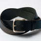 CEINTURE STANDARD - Boucle carré Ar vieilli - Noire