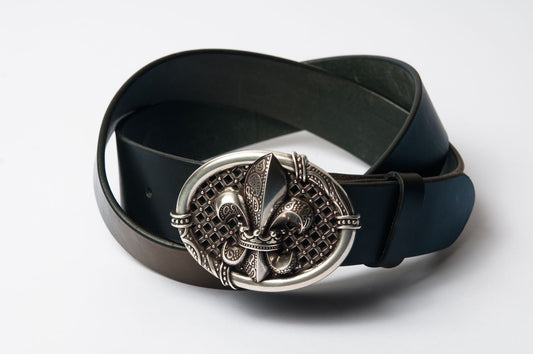 CEINTURE FLEUR DE LYS -Noire