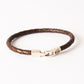 Bracelet cuir homme - RAFFINÉ - Marron