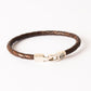 Bracelet cuir homme - RAFFINÉ - Marron