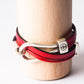 Bracelet cuir femme - CAVALIÈRE - Rouge