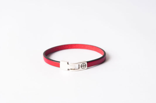 Bracelet cuir enfant - SOBRE - Rouge